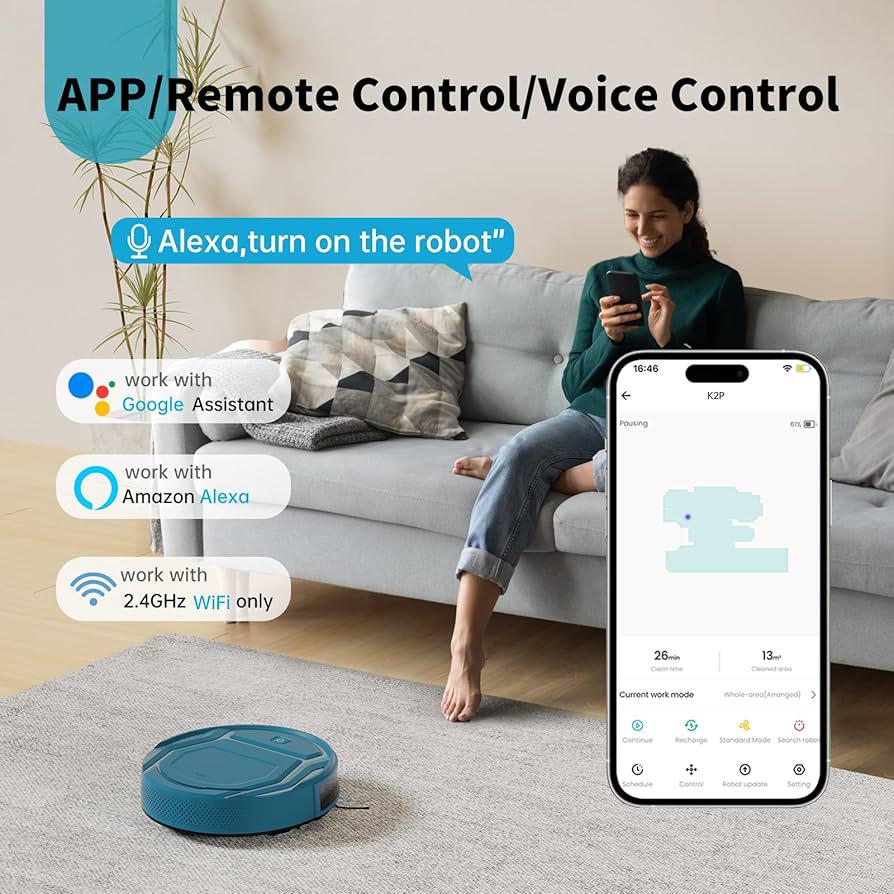 𝘿𝙆 𝙨𝙩𝙤𝙧𝙚™Smart Robotic Vacuum Cleaner |  مكنسة روبوت ذكية – تنظيف بلا مجهود، حياة أذكى