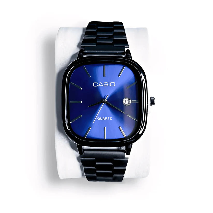 DK Store™Casio Black Chain Blue Dial Couple Watch