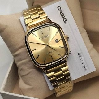 DK Store™Casio Watch Gold + Gold – كاسيو ووتش ذهبي + ذهبي
