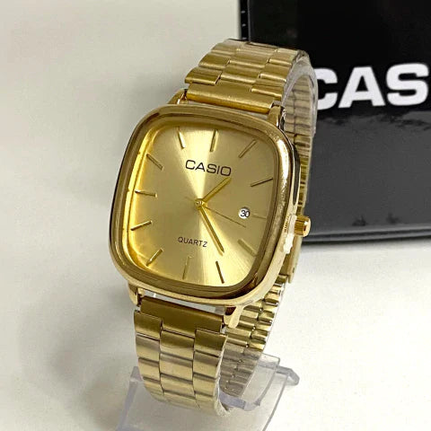 DK Store™Casio Watch Gold + Gold – كاسيو ووتش ذهبي + ذهبي