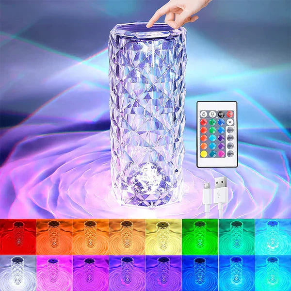 𝘿𝙆 𝙨𝙩𝙤𝙧𝙚™LED Crystal Table Lamp | مصباح طاولة كريستالي LED